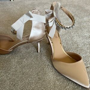 Satin Badgley Mishka, Jewel heels